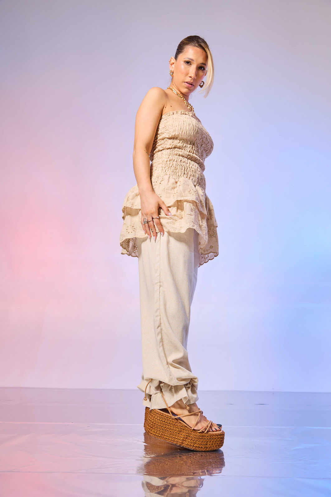 MALIA - SÁNDALIA FEMININA PLATAFORMA CORDA CAMEL MALIA - SÁNDALIA FEMININA PLATAFORMA CORDA CAMEL