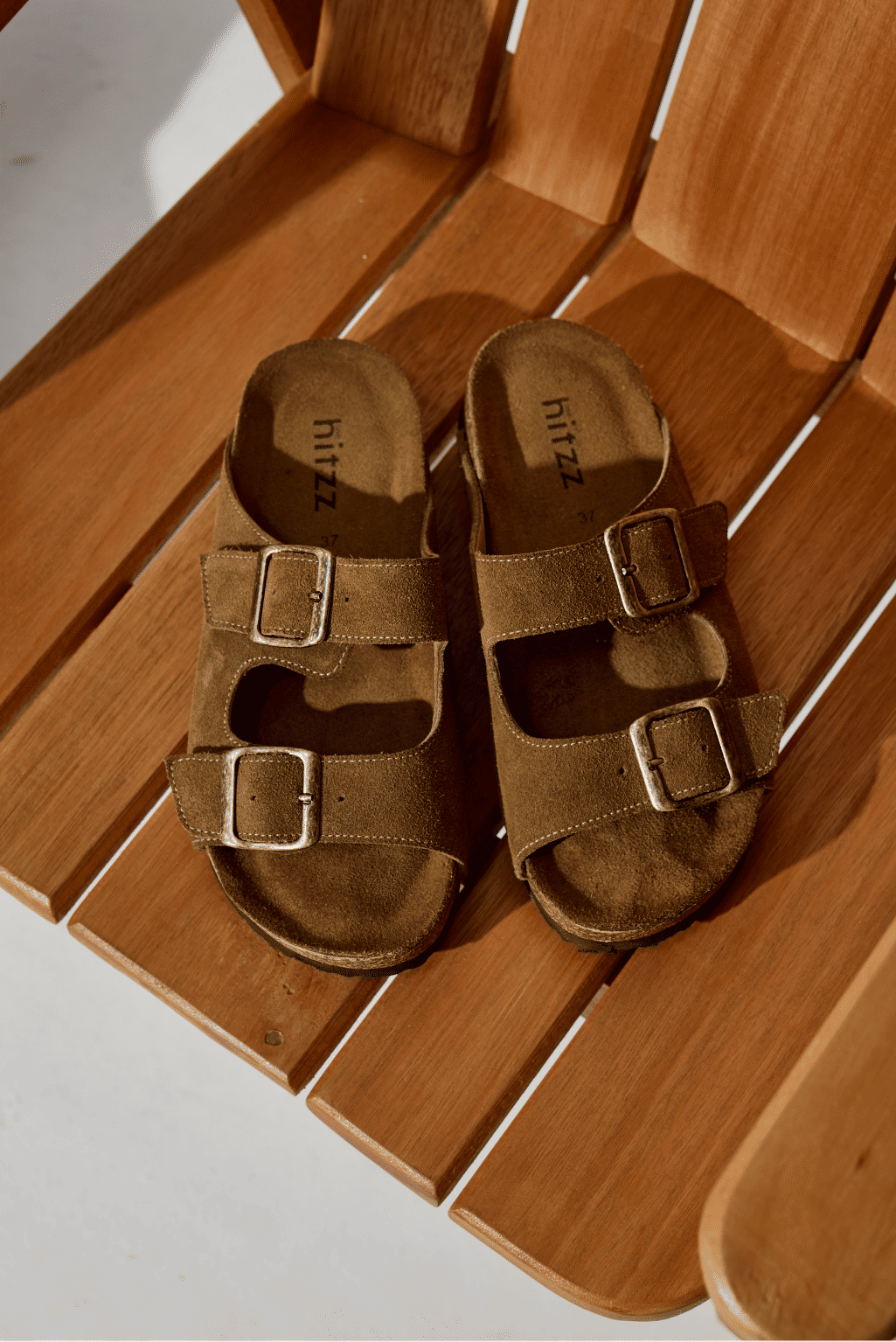 SANTORINI - FLATFORM PAPETE UNISSEX FIVELAS BEGE