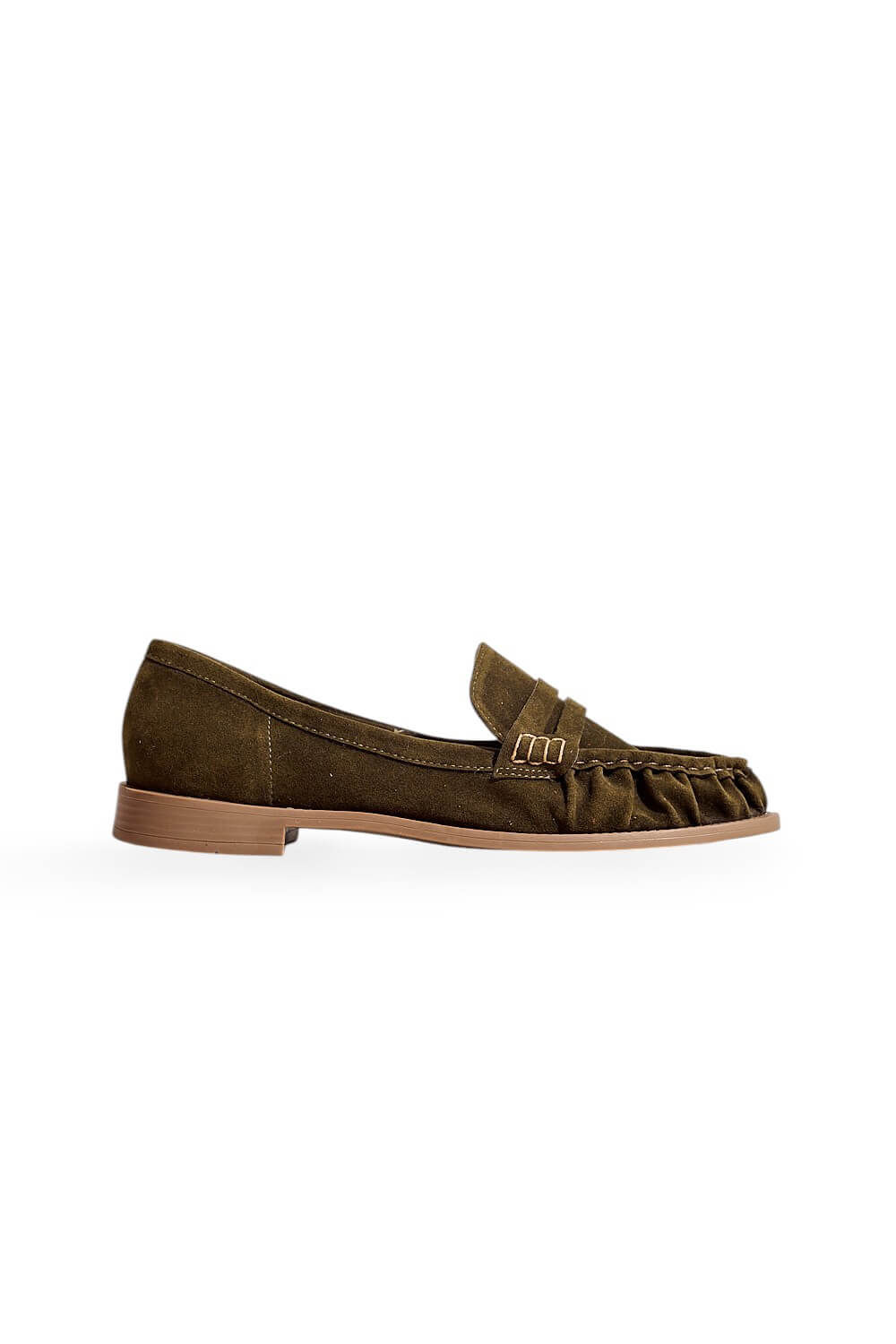 NAOKO - MOCASSIM FEMININO CAMURÇA VERDE MILITAR NAOKO - MOCASSIM FEMININO CAMURÇA VERDE MILITAR