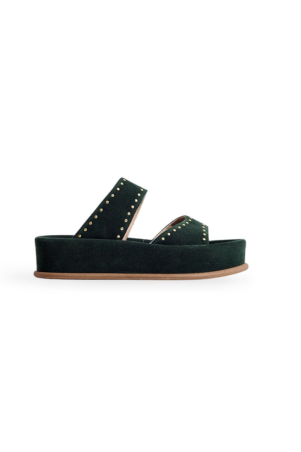 TAKA - PAPETE FLATFORM FEMININA CAMURÇA VERDE TAKA - PAPETE FLATFORM FEMININA CAMURÇA VERDE
