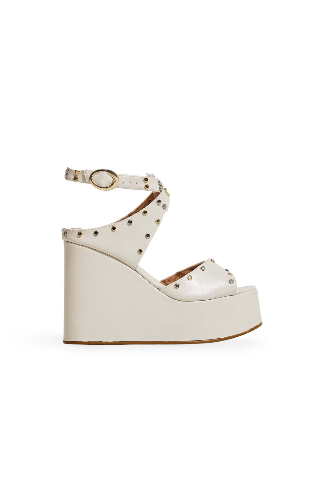 HAILEY - SANDÁLIA PLATAFORMA FEMININA TACHAS OFF WHITE HAILEY - SANDÁLIA PLATAFORMA FEMININA TACHAS OFF WHITE