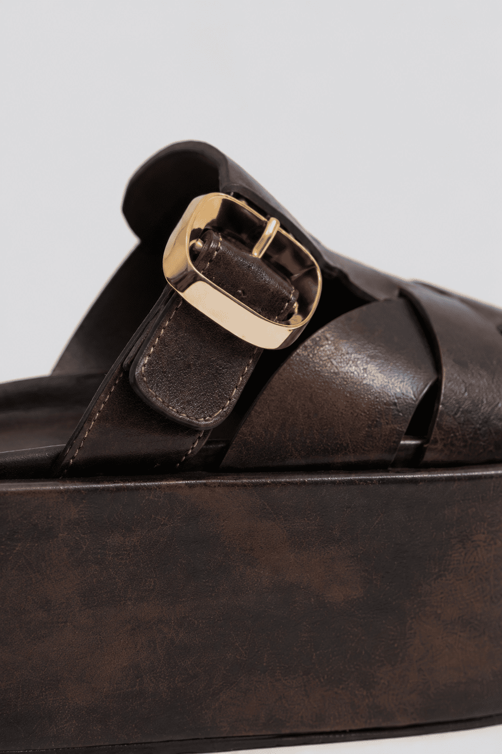 AURA - CLOG FEMININO PLATAFORMA MARROM AURA - CLOG FEMININO PLATAFORMA MARROM