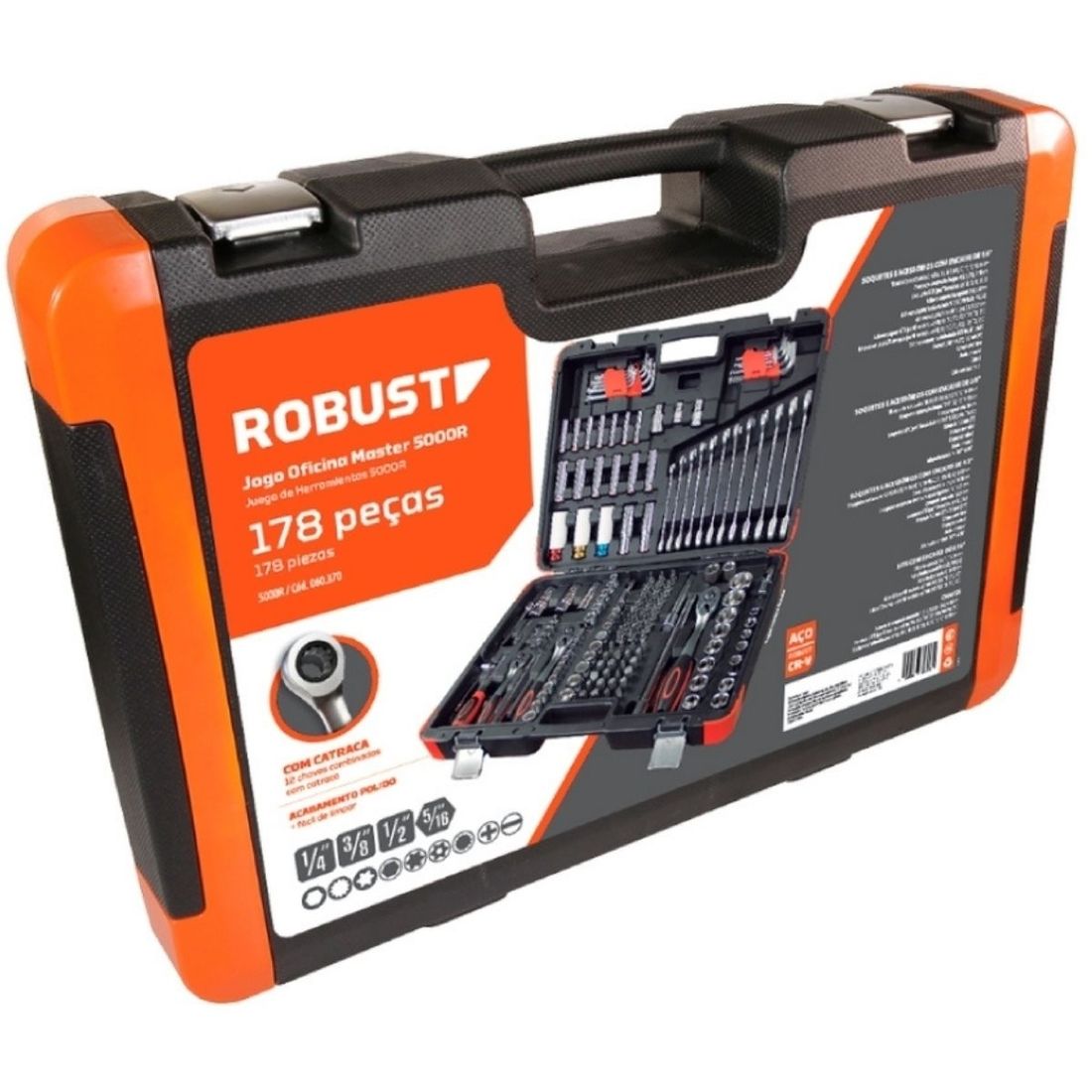 Jogo de Ferramentas Robust 178 Ferramentas E Maleta G5000R Jogo de Ferramentas Robust 178 Ferramentas E Maleta G5000R