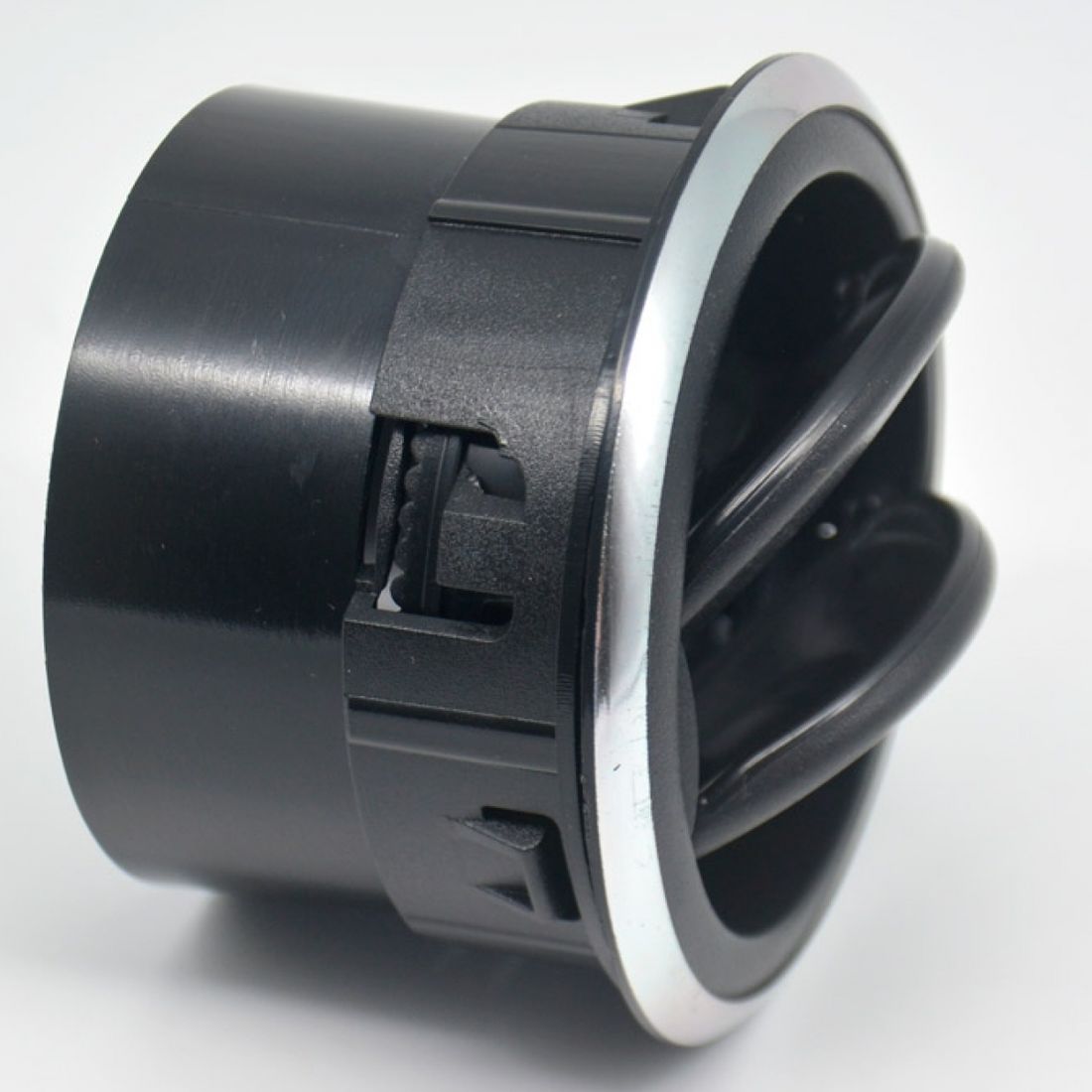 Difusor Ar Renault Logan/Sandero 2007 a 2014 Duster 2011 a 2015 Preto c/Friso Cromado