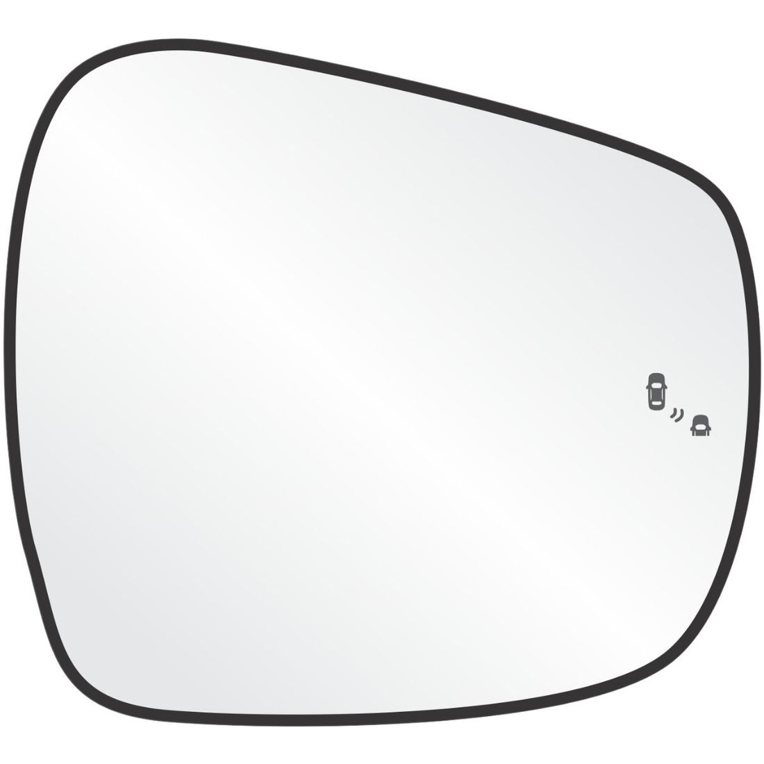 Lente Retrovisor Direito Nissan Frontier 2018 Em Diante C/Sensor de Ponto Cego