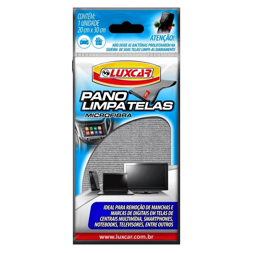 Pano Limpa Telas Microfibra 4450 Luxcar Pano Limpa Telas Microfibra 4450 Luxcar