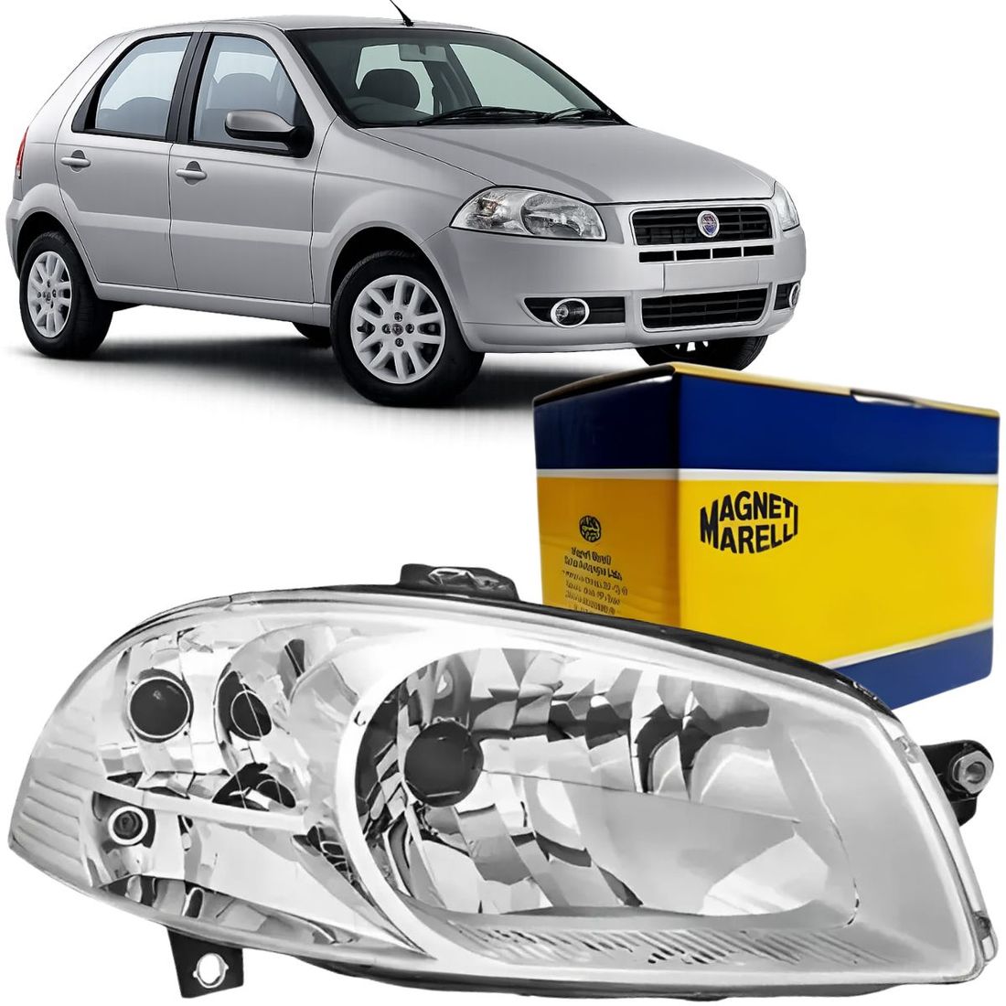 Farol Marelli Direito Fiat Palio Strada 2008 Em Diante Farol Marelli Direito Fiat Palio Strada 2008 Em Diante