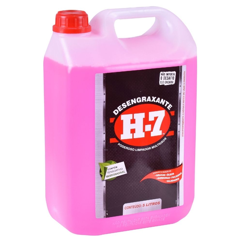 Desengraxante H7 5L Multiuso Limpeza Pesada Desengraxante H7 5L Multiuso Limpeza Pesada