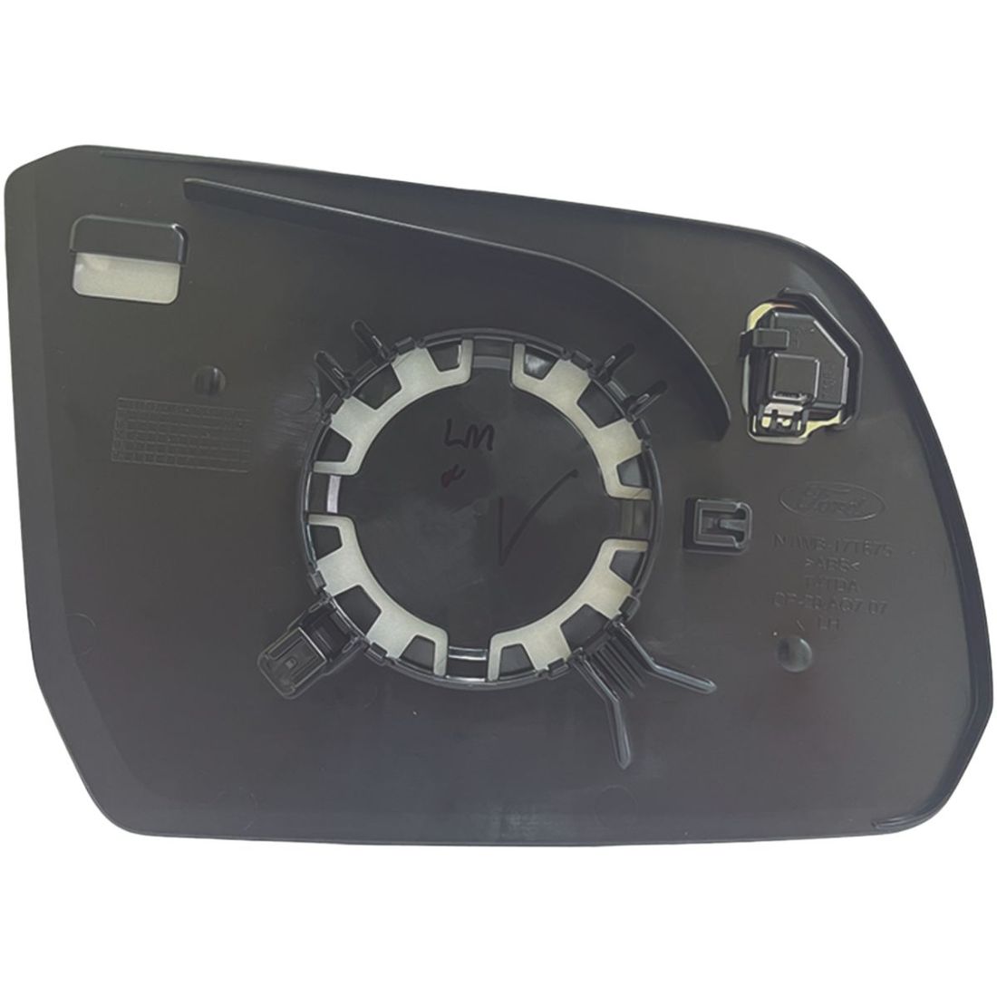 Lente Retrovisor Esquerdo Ford Ranger 2023 Em Diante (C/Sensor Ponto Cego)