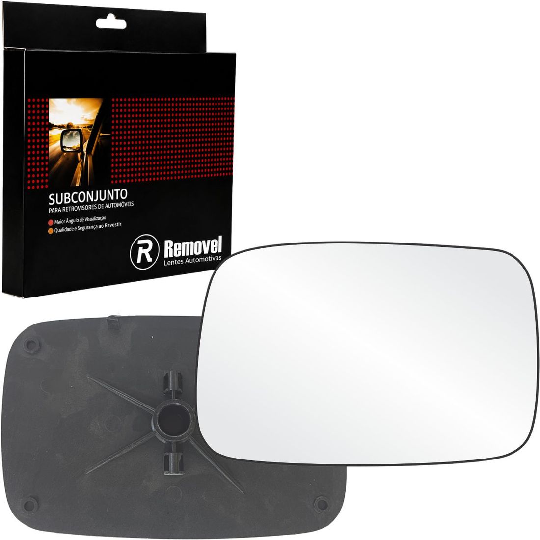 Lente Retrovisor Direito Ford Courier 1997 A 2013 Escort Hobby 1988 A 1992