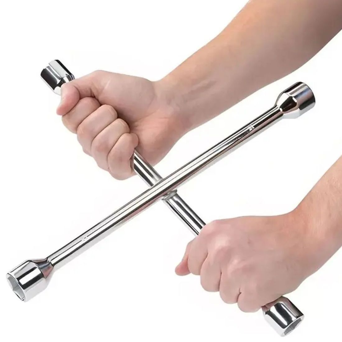 Chave De Roda Tipo Cruz 350mm Com 4 Bocas 17x19x21x23mm SGT