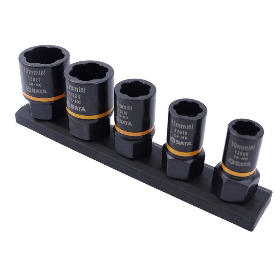 Jogo Soquetes Extratores Sata 10-19mm Encaixe 3/8 5pçs