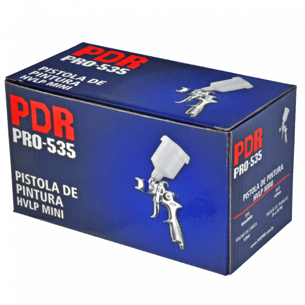 Pistola Pintura Gravidade Bico 0,8mm PRO-535 PDR Pistola Pintura Gravidade Bico 0,8mm PRO-535 PDR