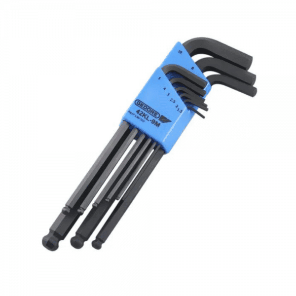 Jogo Chave Allen Gedore Abaulada 1,5mm A 10mm com 9 Peças