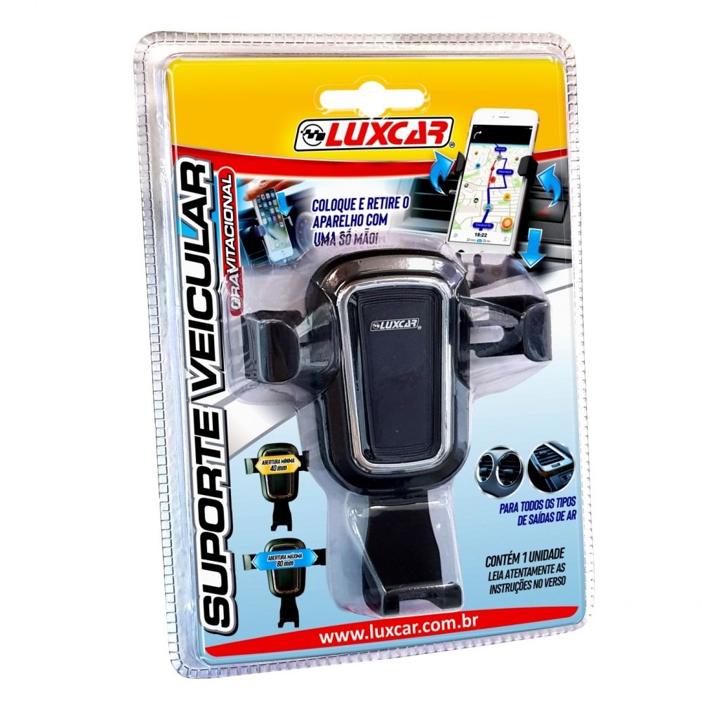 Suporte Veicular Gravitacional Celular - Luxcar