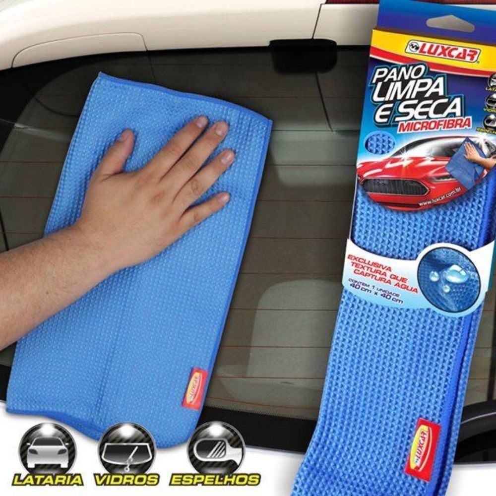 Pano Limpa e Seca Microfibra 2430 Luxcar Pano Limpa e Seca Microfibra 2430 Luxcar