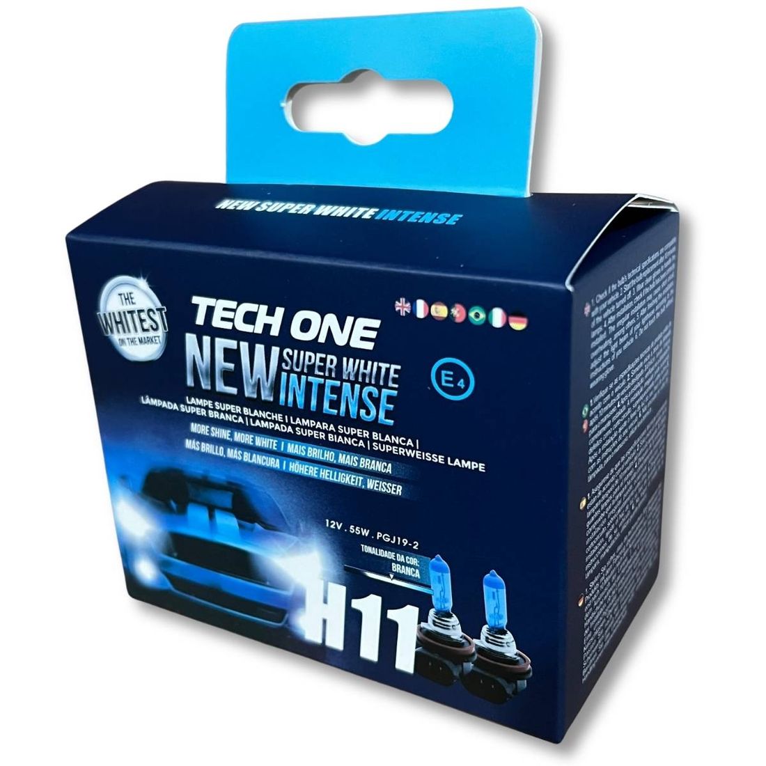Kit 2 Lâmpadas 8500K 12V 55W Super Branca H11 Tech One Kit 2 Lâmpadas 8500K 12V 55W Super Branca H11 Tech One