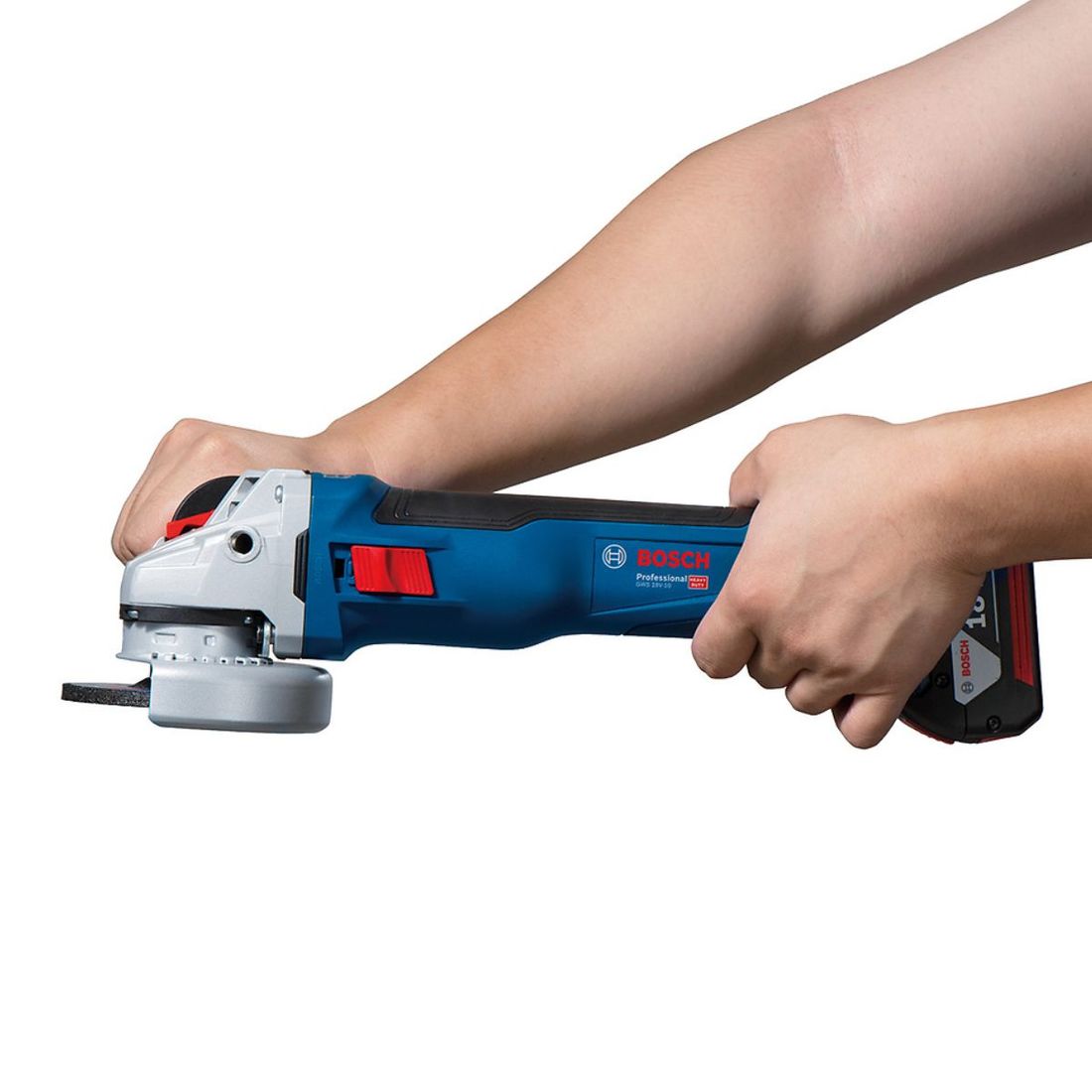 Combo Refletor Sem Fio + Emerilhadeira Bosch Com 2 Baterias 18v 4ah e Carregador