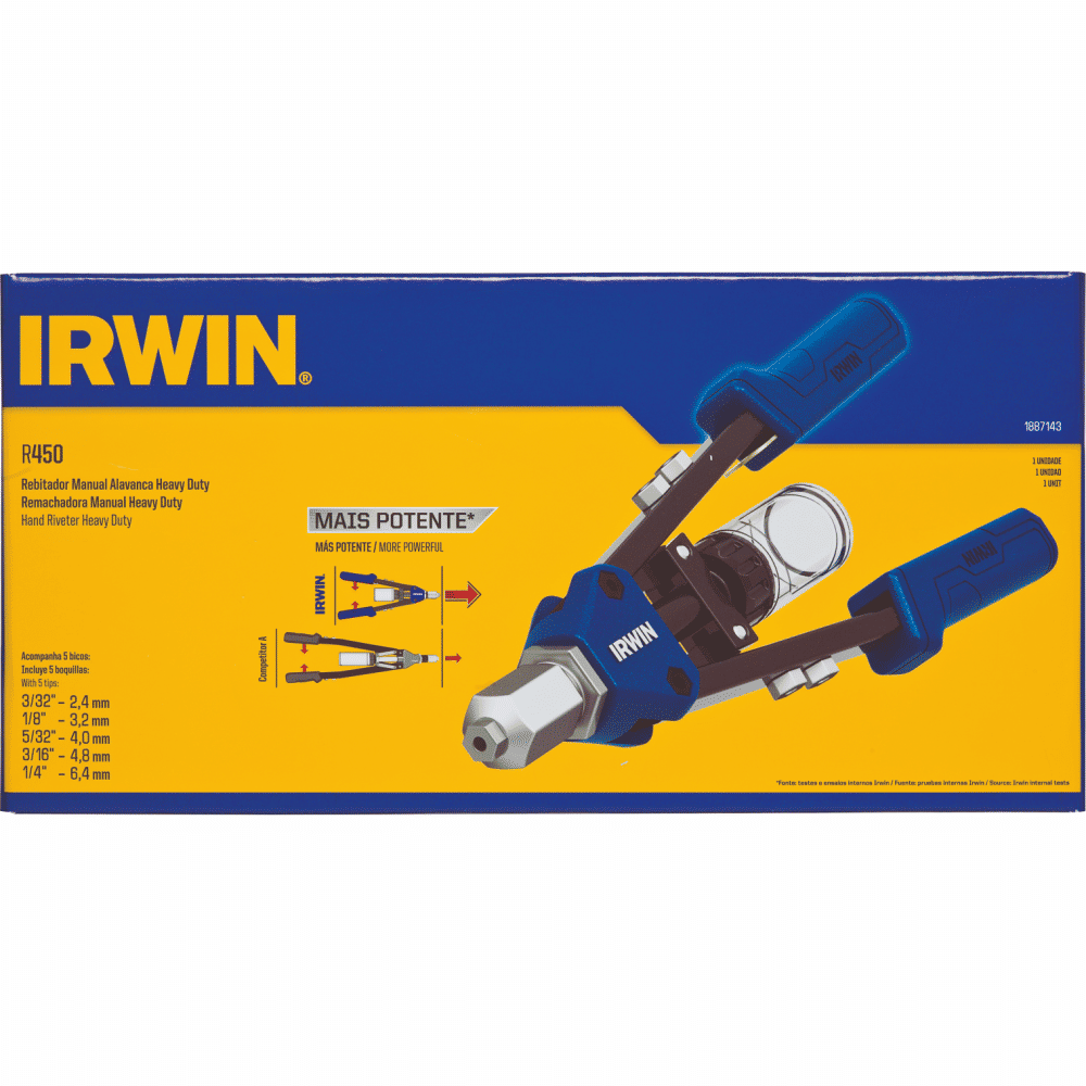 Rebitador Manual Tipo Alavanca R450 Irwin 1887143