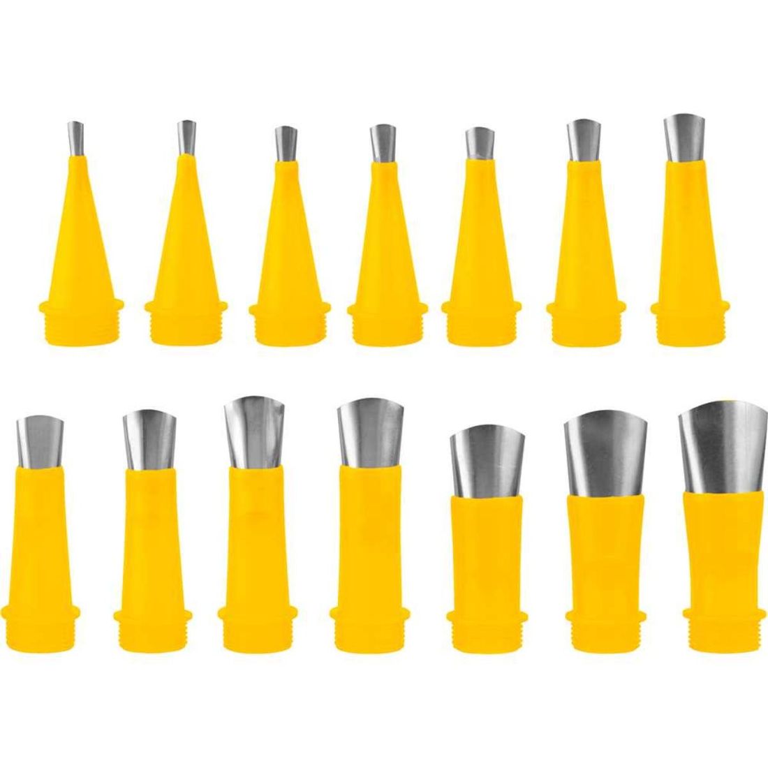 Kit Bicos Inox Aplicador Silicone 18 Pcs Vonder Profissional