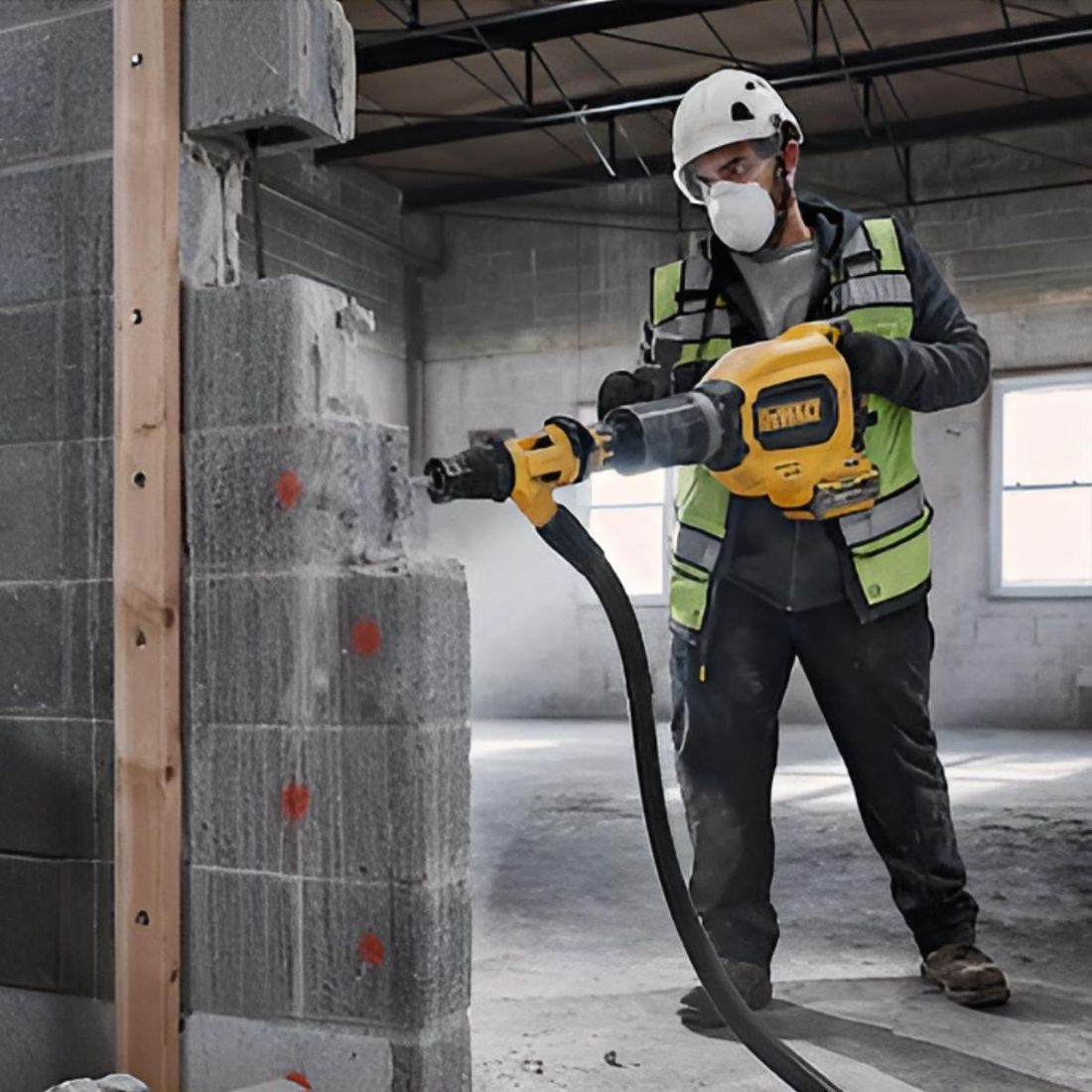 Martelo Demolidor 11Kg 27J SDS MAX 60V DCH911B-B3 DeWalt