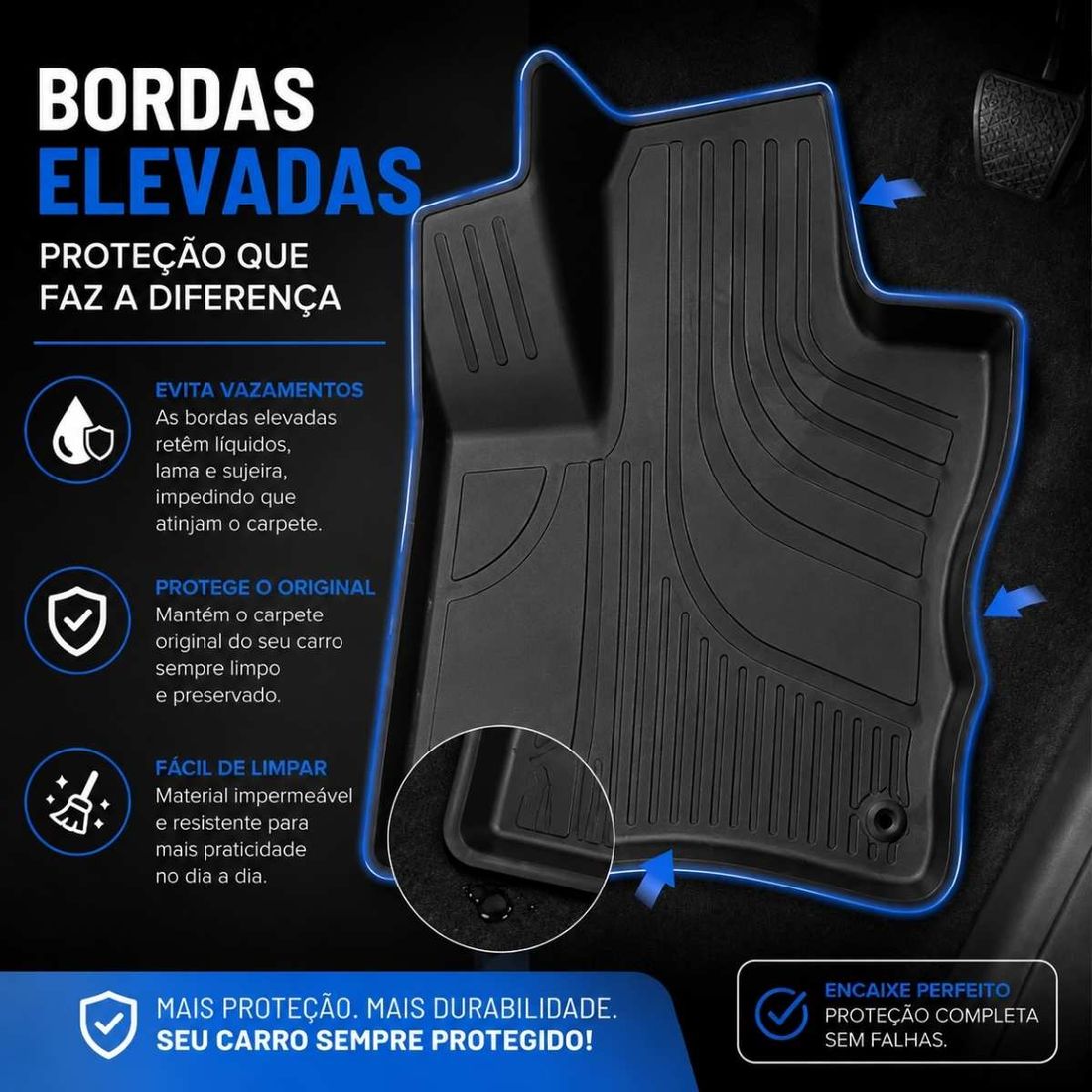 Conjunto Tapete Bandeja Toyota Corolla Cross Após 2021