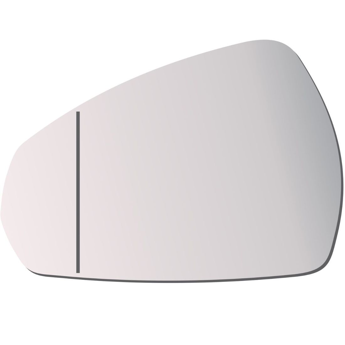 Lente Retrovisor Esquerdo Audi A3 2015 A 2018