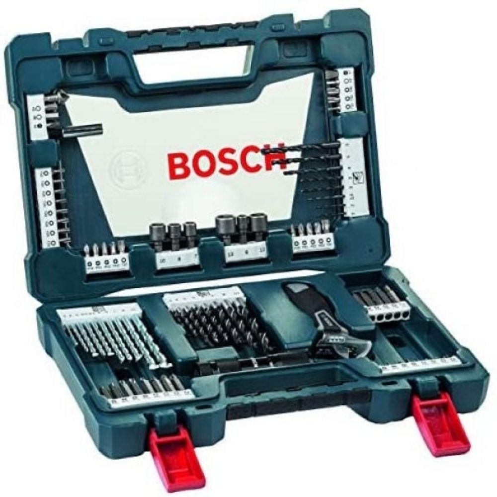 Kit de Pontas e Brocas Bosch V-Line para parafusar e perfurar com 83 unidades Kit de Pontas e Brocas Bosch V-Line para parafusar e perfurar com 83 unidades