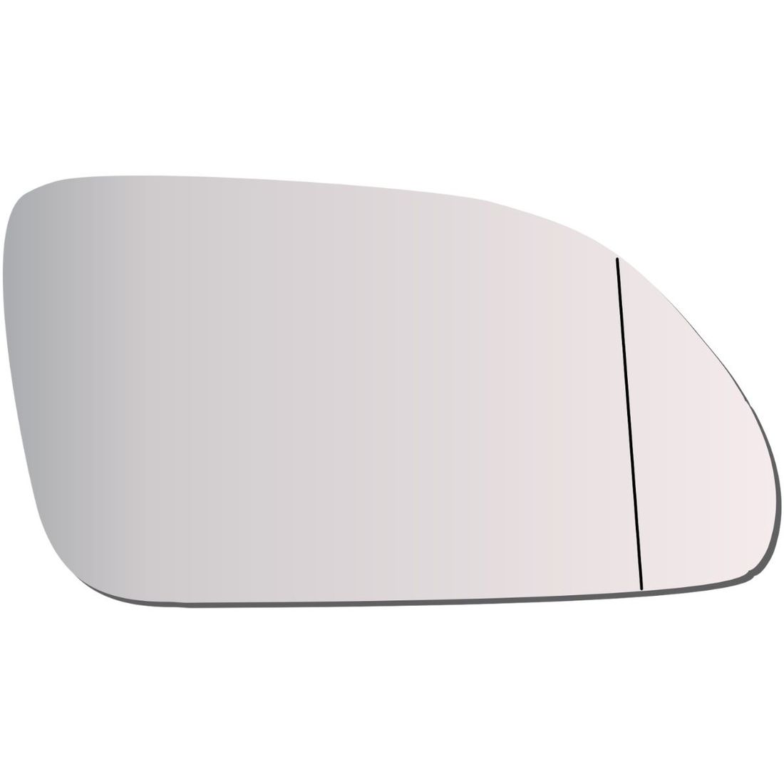 Lente Retrovisor Direito VW Golf Polo 2008 A 2014 - Asférico