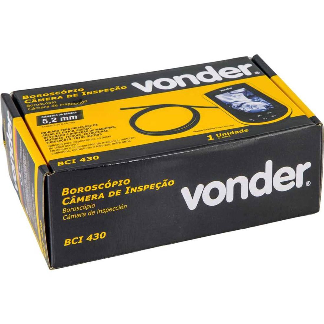 Boroscópio Camera de Inspeção 5,2mm 3 Metros Vonder