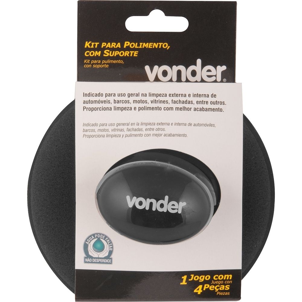 Kit Para Polimento Com Suporte - Vonder