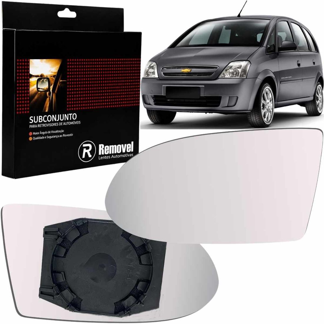 Lente Retrovisor Esquerdo GM Zafira 2001 A 2012
