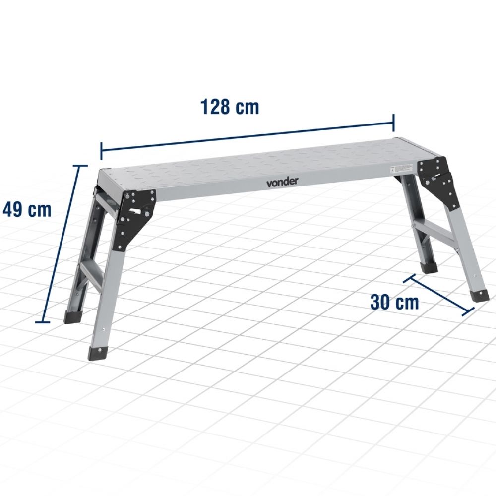 Plataforma Metálica Dobrável 150 Kg Vonder 8501150000