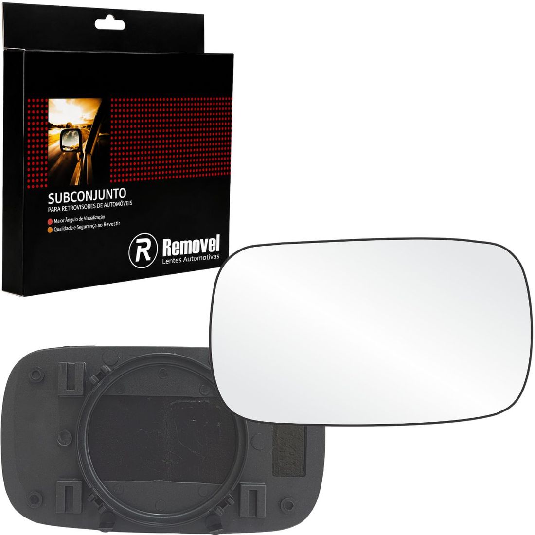 Lente Retrovisor Direito Fiat Palio Strada Siena 1996 A 2000 Uno 1995 A 2004