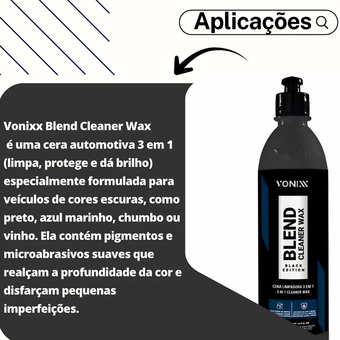 Polidor Blend Cleaner Black Vonixx 240ML