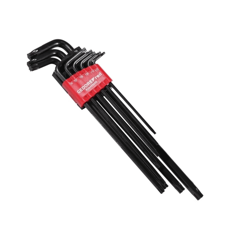 Jogo de Chaves Torx "L" Longas Gedore RED T10-T50 9 peças