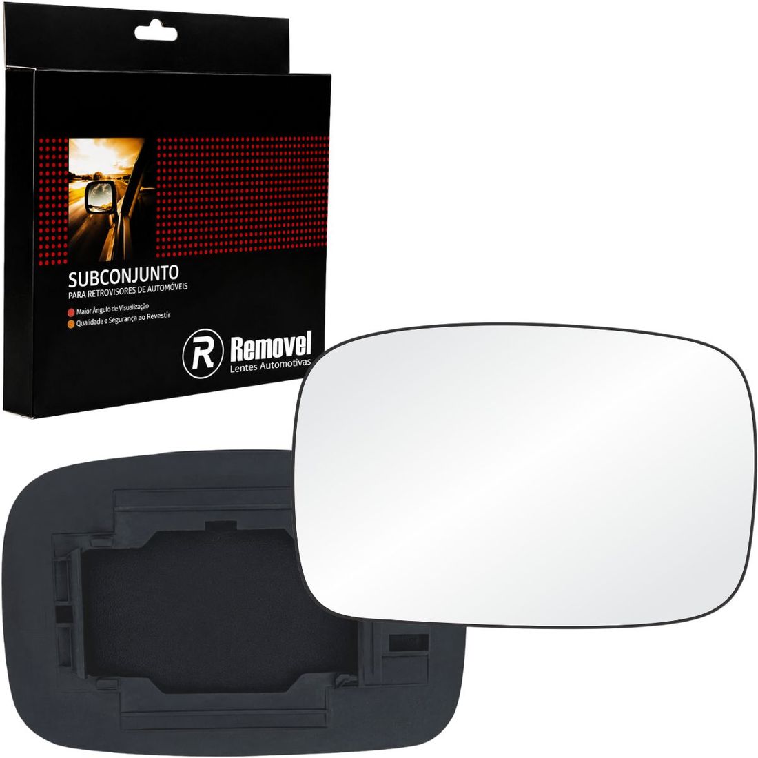 Lente Retrovisor Direito Ford Fiesta 1997 A 2001
