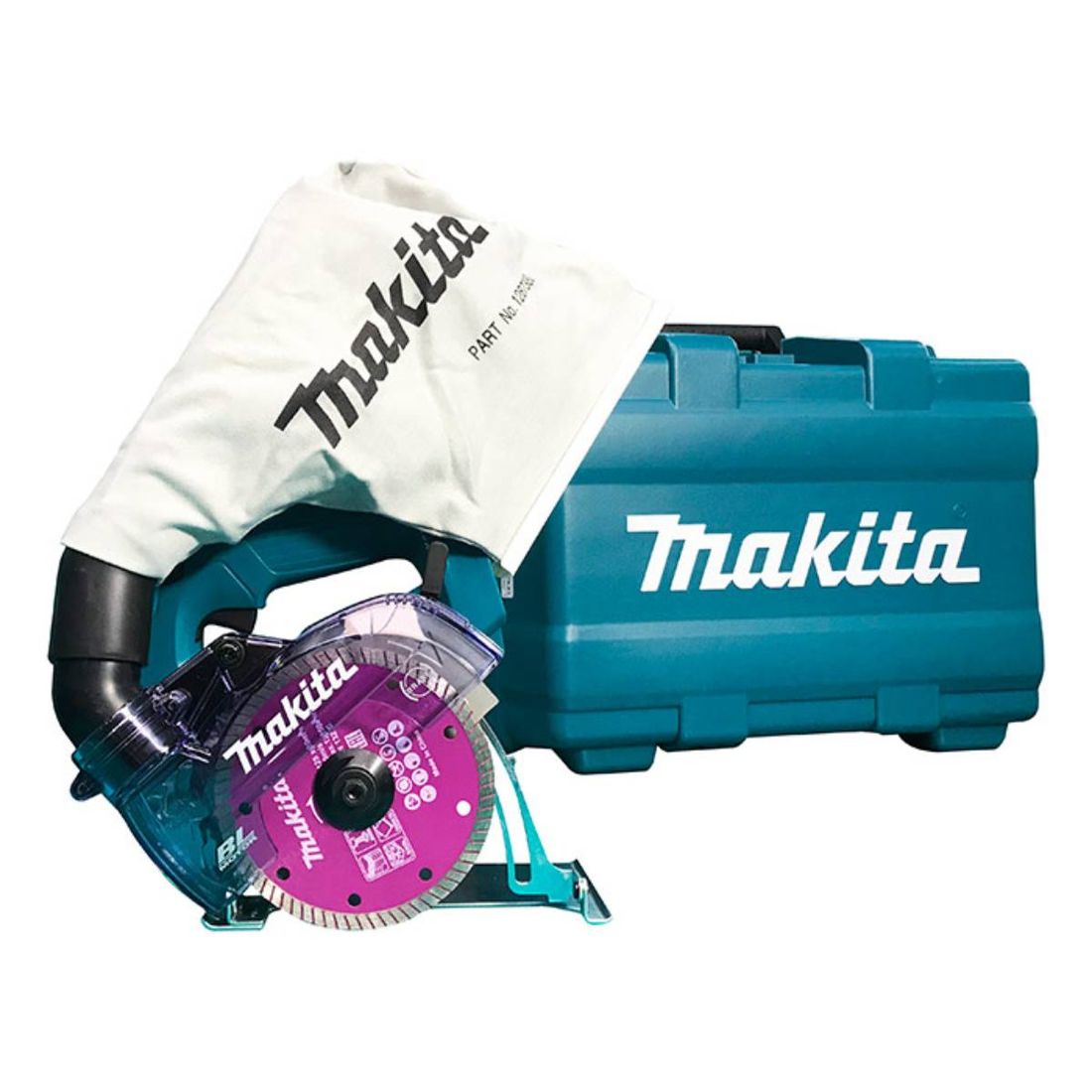 Serra Mármore Makita DCC500 1 Bateria 18V LXT 3Ah e Carregador