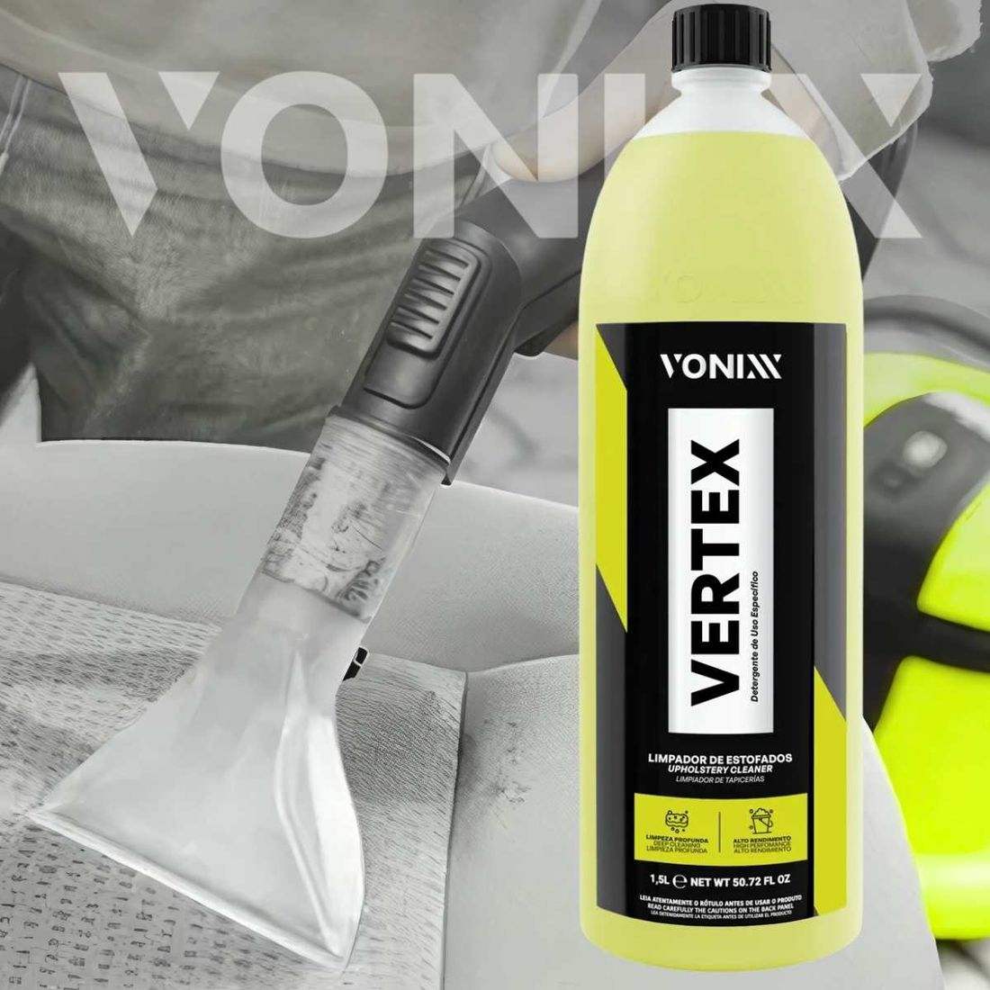 Limpador Para Estofados Vonixx Vertex 1,5L Limpador Para Estofados Vonixx Vertex 1,5L