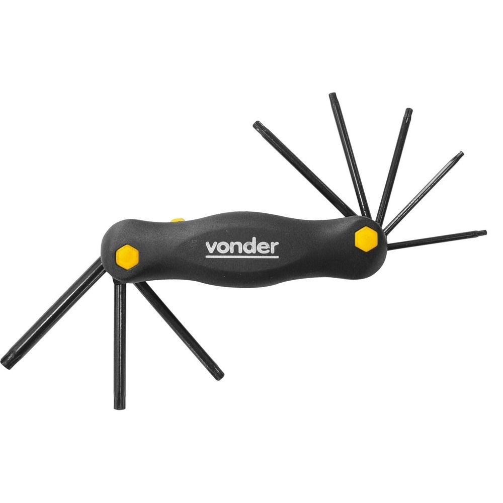 Jogo Chave Torx T9-T40 8 peças Tipo Canivete Vonder