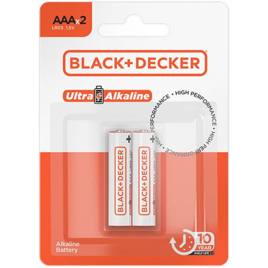 Pilha Alcalina AAA Cartela Com 2pçs Black+Decker Pilha Alcalina AAA Cartela Com 2pçs Black+Decker