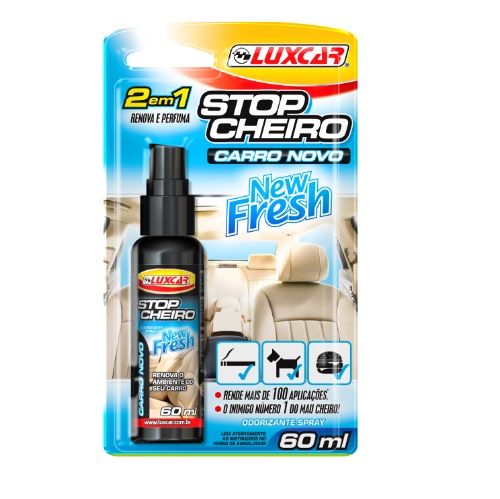 Stop Cheiro Odorizante Carro Novo 60ml 5020 Luxcar Stop Cheiro Odorizante Carro Novo 60ml 5020 Luxcar