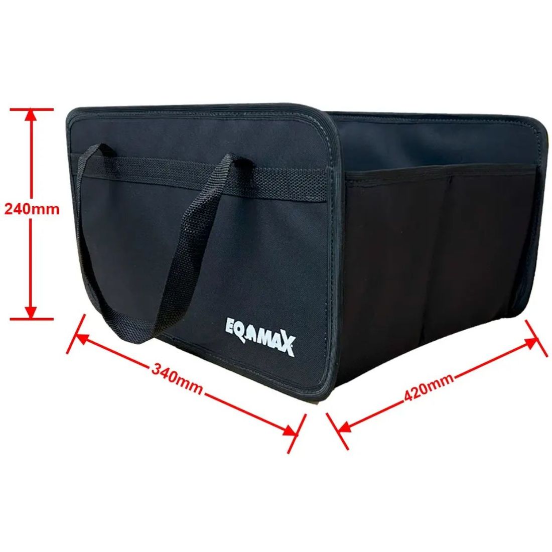 Bolsa Organizadora Porta Malas Com Alça Eqmax Preta Nylon