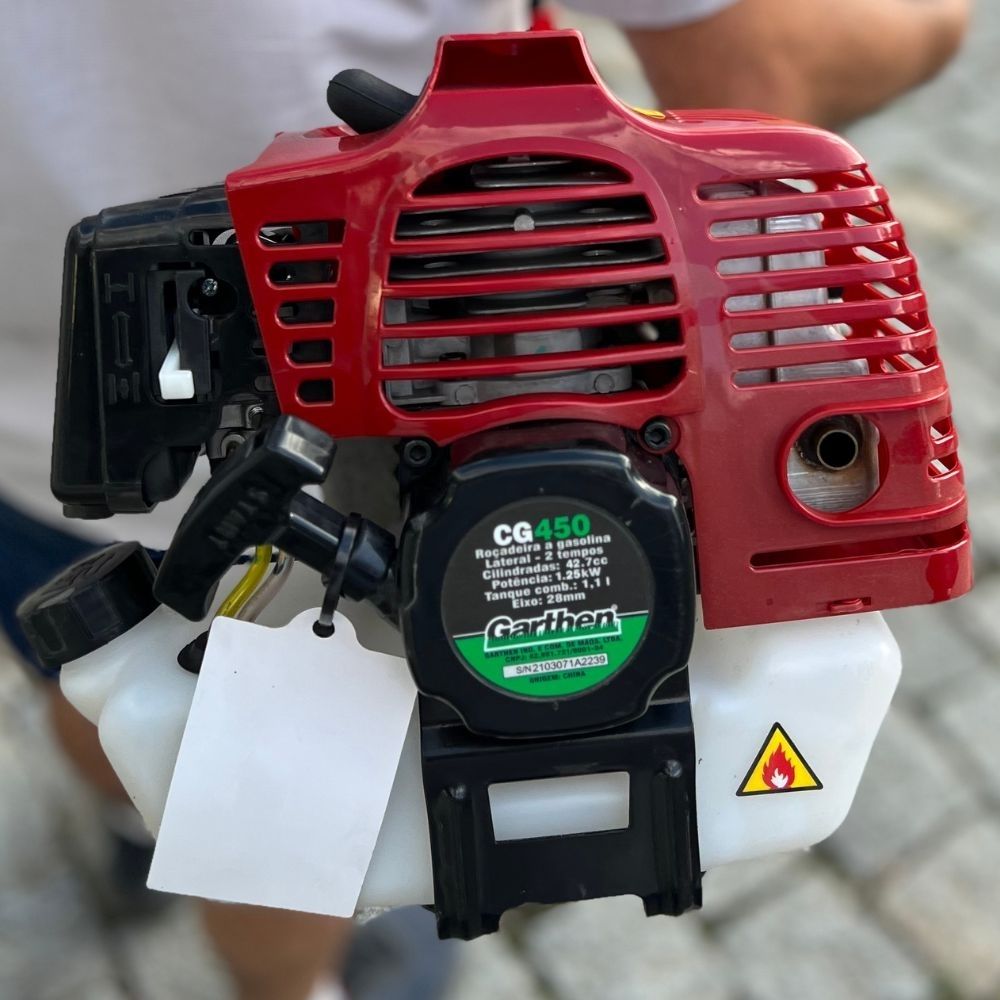 Roçadeira Lateral Gasolina 42,7cc 2T CG-450 Garthen Roçadeira Lateral Gasolina 42,7cc 2T CG-450 Garthen