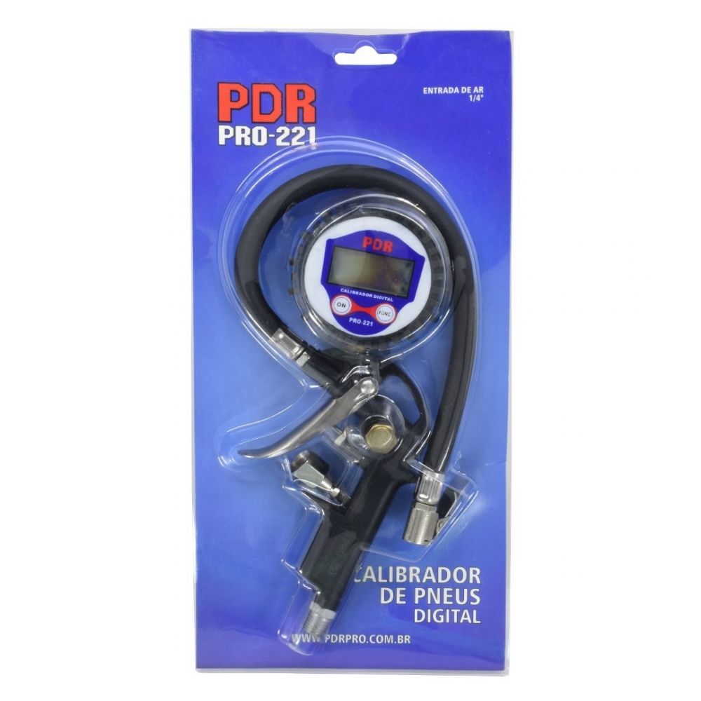 Calibrador de Pneus Digital PDR PRO-221