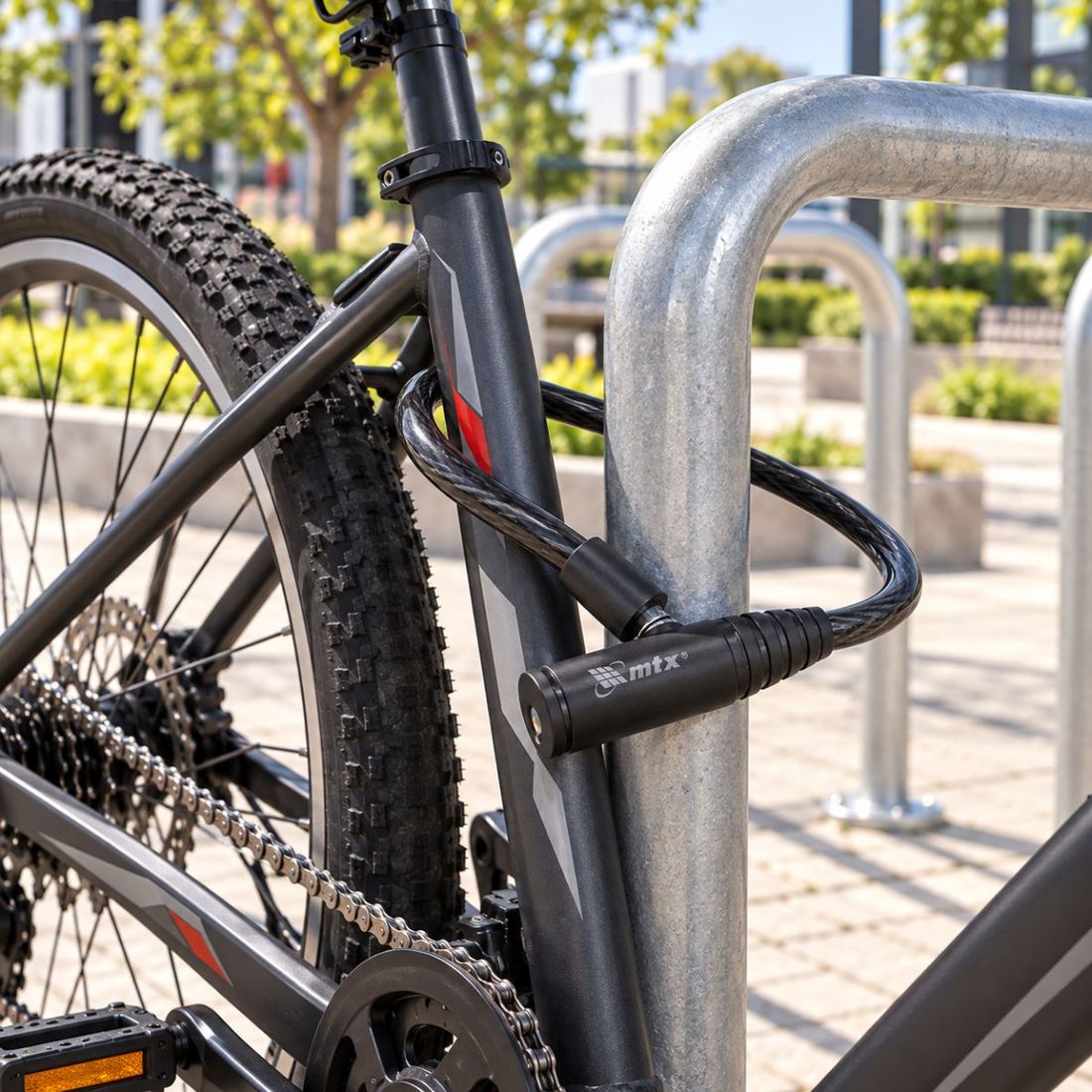 Cadeado Para Bicicletas/Motos MTX 10x650mm Cadeado Para Bicicletas/Motos MTX 10x650mm