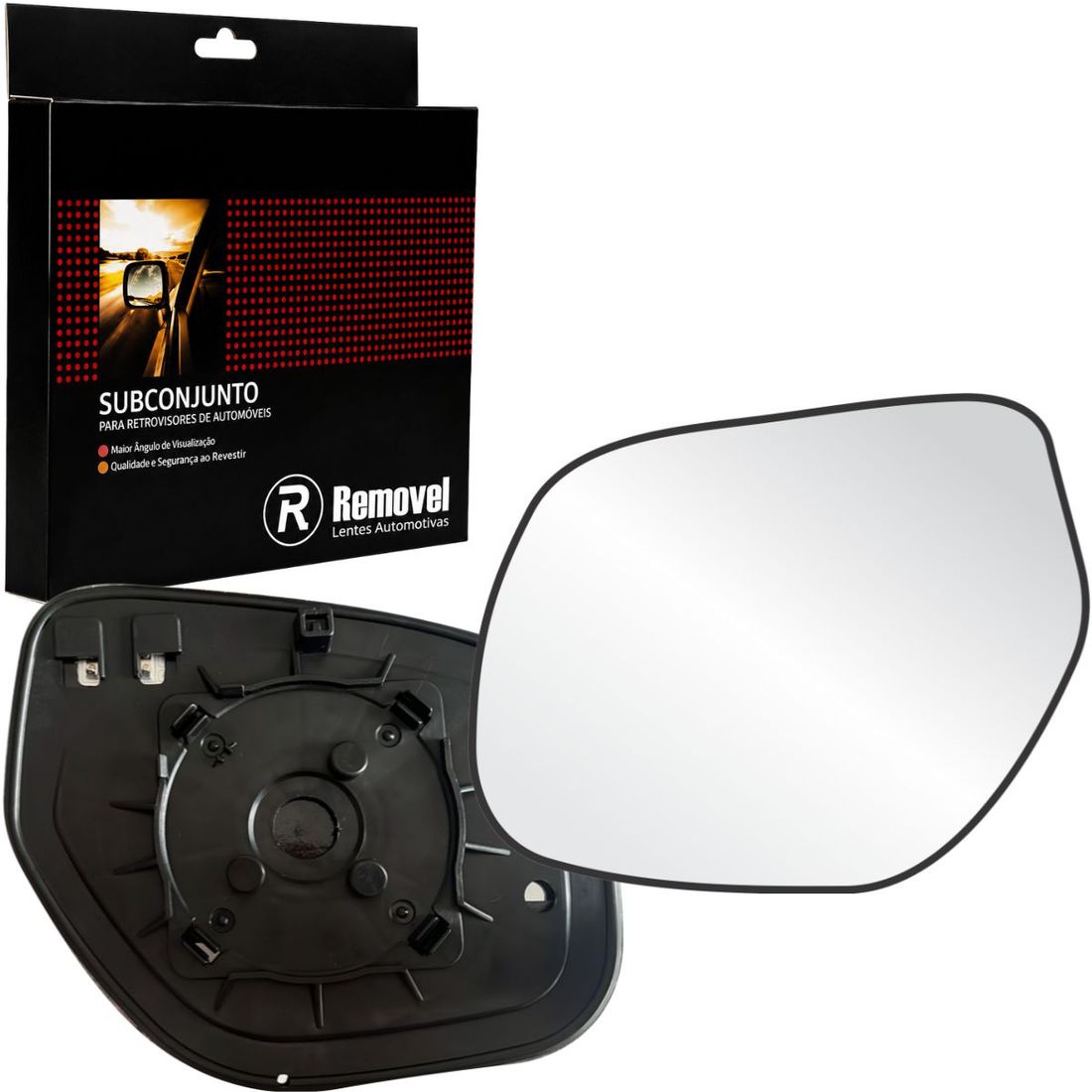 Lente Retrovisor Esquerdo Mitsubishi ASX 2010 Em Diante Com Pisca/Térmico