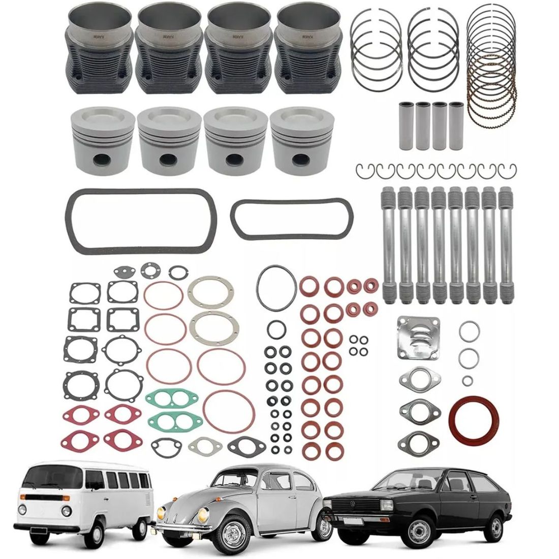 Kit Motor Volkswagen Kombi 1600 Ar Boxer