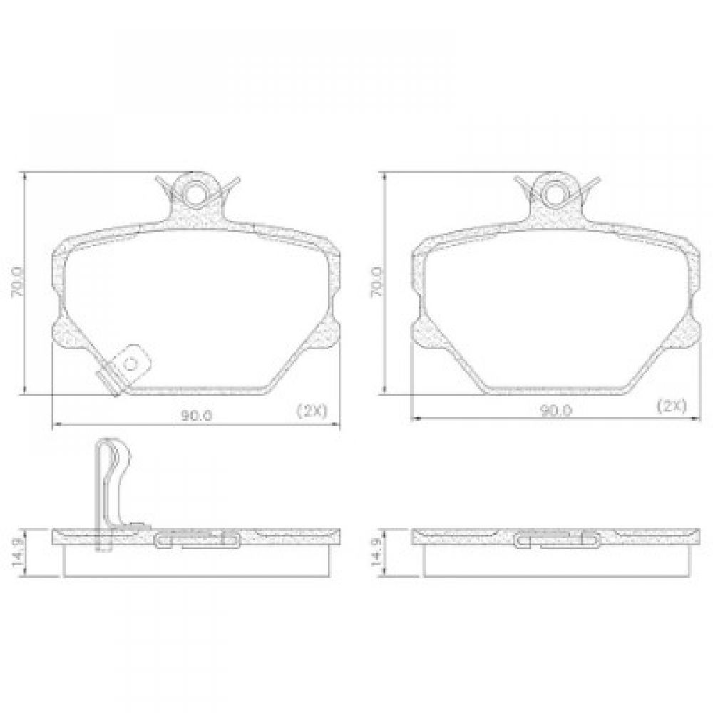 Pastilha Dianteira Smart Fortwo 1.0 12V 2007 a 2011