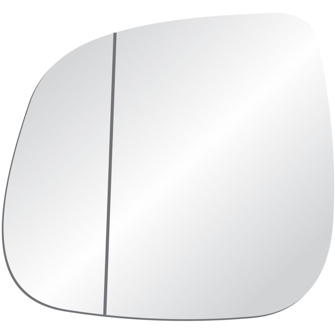 Lente Retrovisor Esquerdo VW Amarok 2010/... Touareg 2002/2010 Térmico/Asférico